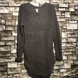 Long Sleeve Brown Sweater Dress Size XL